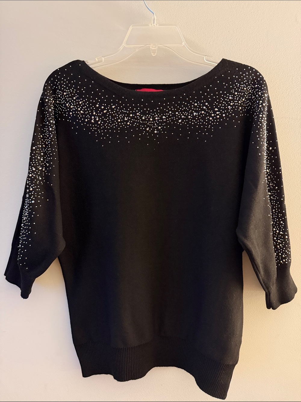 Love Scarlett Crystal-Accent Boat Neck Sweater